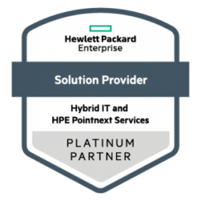 Hewlett Packard Enterprise Solution Provider - Platinum Partner logo